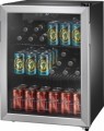 Insignia™ - 78-Can Beverage Cooler - Stainless steel/black