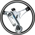 GeoOrbital - 26in Powered Bicycle Wheel - Boston Silver