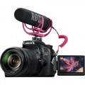 Canon - EOS 70D DSLR Camera with EF-S 18-135mm STM Lens Video Creator Kit - Black