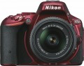 Nikon - D5500 DSLR Camera with F 18-55mm Lens - Red