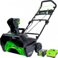 Greenworks - 20” Pro 80 Volt Cordless Brushless Snow Blower (2Ah battery & charger included) - Black/Green