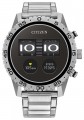 Citizen - CZ Smart 45mm Unisex Stainless Steel Sport Smartwatch with Stainless Steel Bracelet - Silver