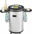 Insignia™ - 1.7 Cu. Ft. Party Beverage Cooler - Stainless Steel