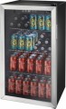 Insignia™ - 115-Can Beverage Cooler - Stainless steel/black