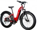 Aventon - Aventure Step-Through Ebike w/ 45 mile Max Operating Range and 28 MPH Max Speed - Electric Red