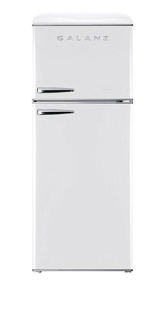 Galanz - Retro 10 Cu. Ft Top Freezer Refrigerator - White - Super